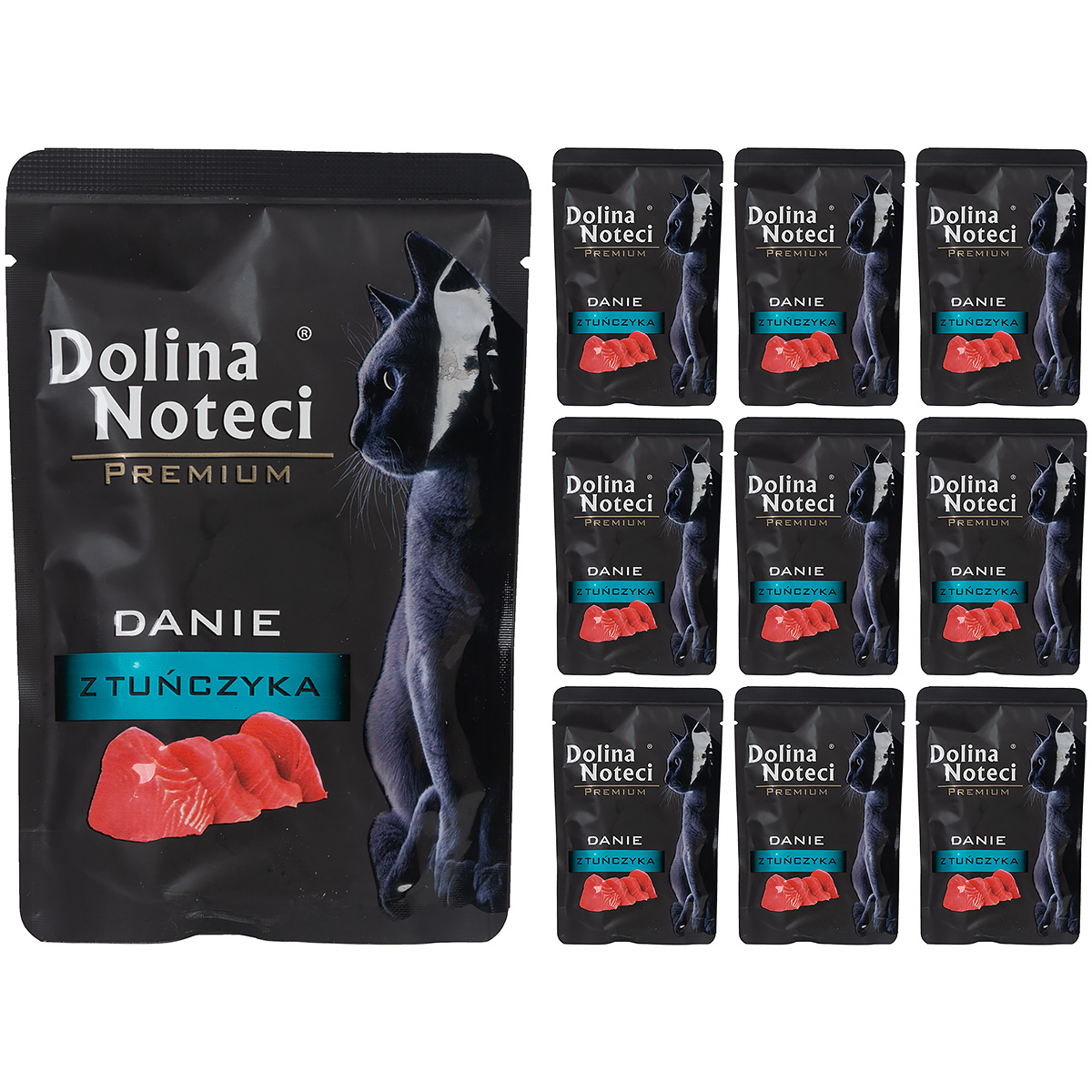 Mokra karma dla kota Dolina Noteci Premium tuńczyk 10 x 85 g