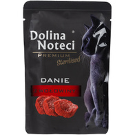Mokra karma dla kota Dolina Noteci Premium wołowina 10 x 85 g