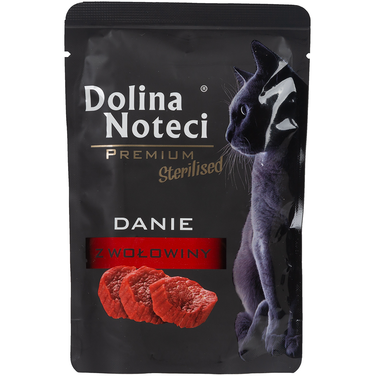 Mokra karma dla kota sterylizowanego Dolina Noteci Premium danie z wołowiny 85 g