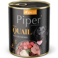 Mokra karma dla psa Piper z przepiórką zestaw w puszkach 12 x 800 g