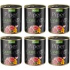Mokra karma dla psa Piper z dziczyzną i dynią zestaw w puszkach 6 x 800 g