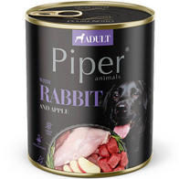 Mokra karma dla psa Piper z królikiem zestaw w puszkach 24 x 800 g