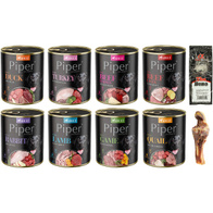 Mokra karma dla psa Piper mix smaków zestaw 16 x 800 g + gratis