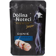 Mokra karma dla kota Dolina Noteci Premium Junior danie z dorsza z sardynką 10 x 85 g