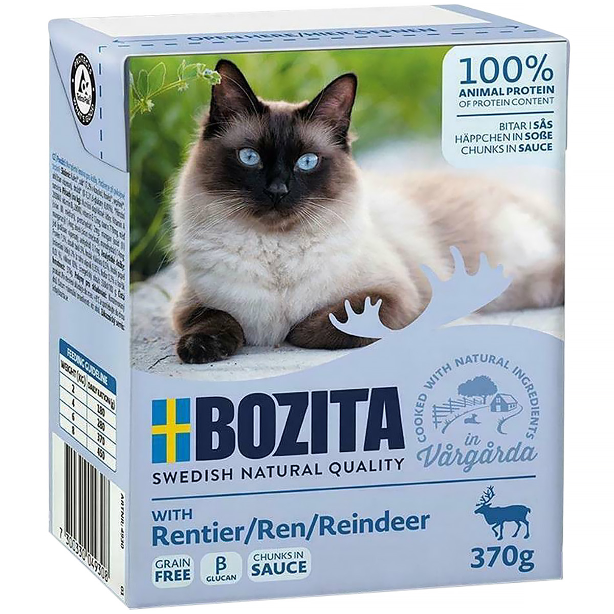Mokra karma dla kota Bozita kawałki w sosie z reniferem 370 g