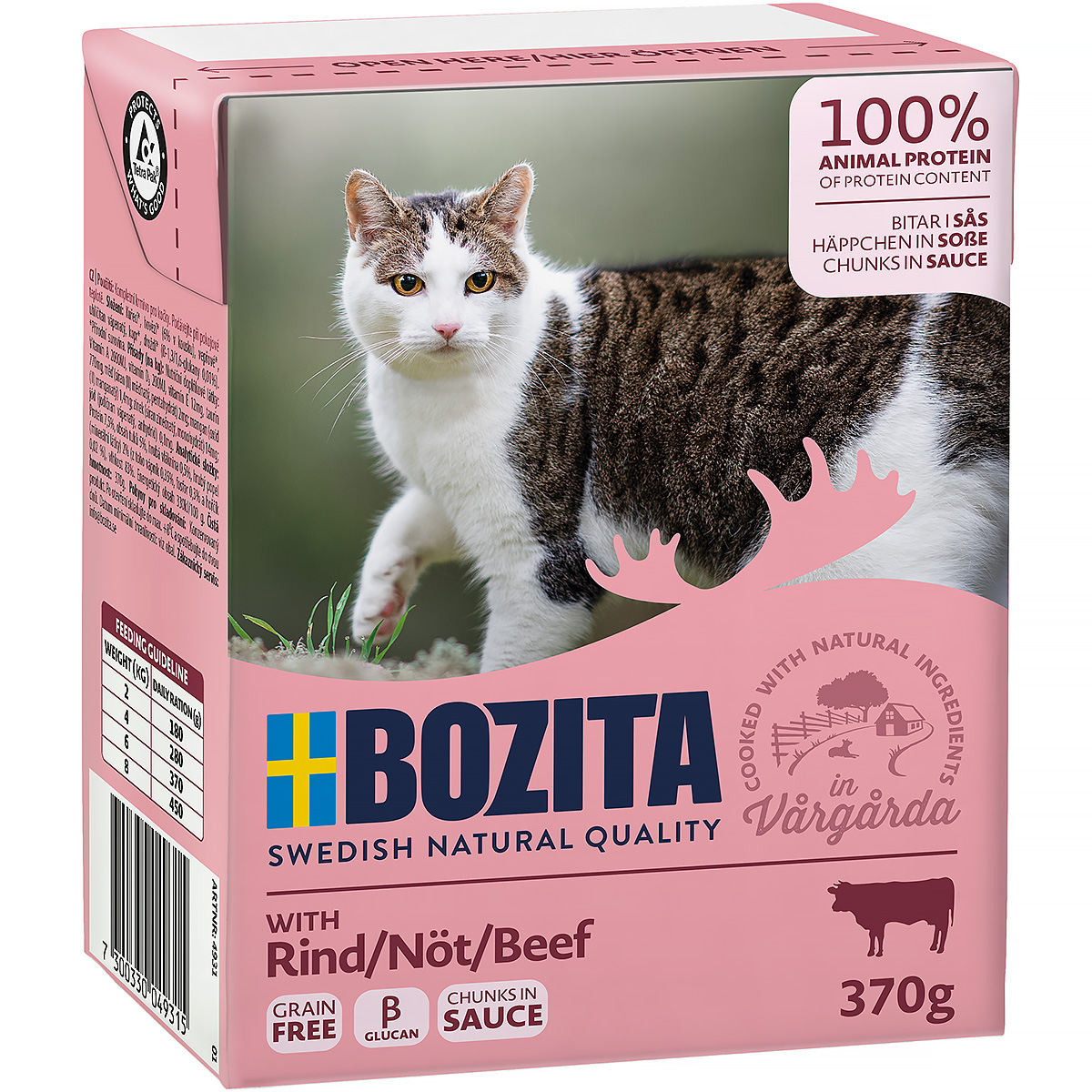 Mokra karma dla kota Bozita kawałki w sosie z wołowiną 370 g