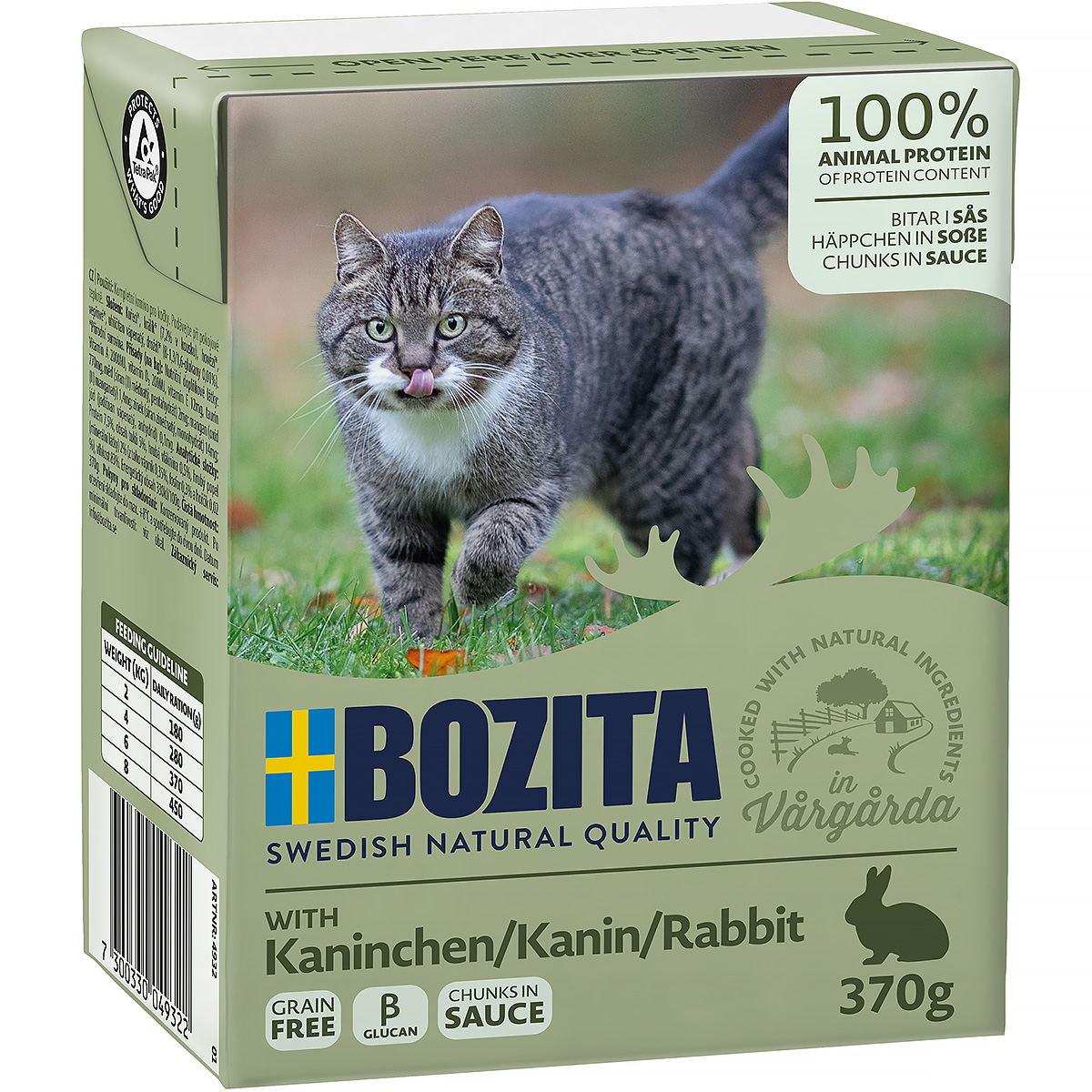 Mokra karma dla kota Bozita kawałki w sosie z królikiem 370 g