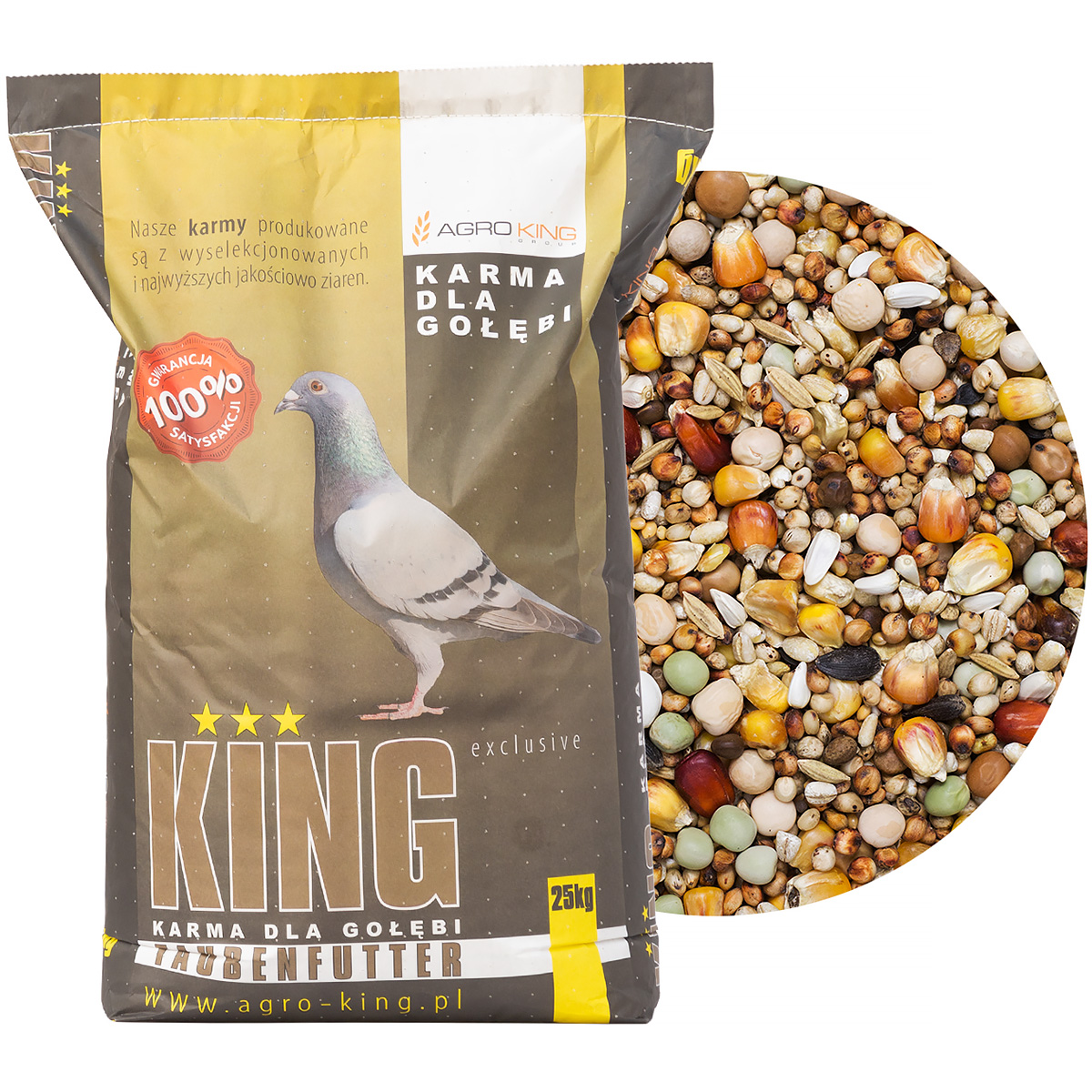 Karma dla gołębi bez pszenicy BP AGRO KING 25 kg 