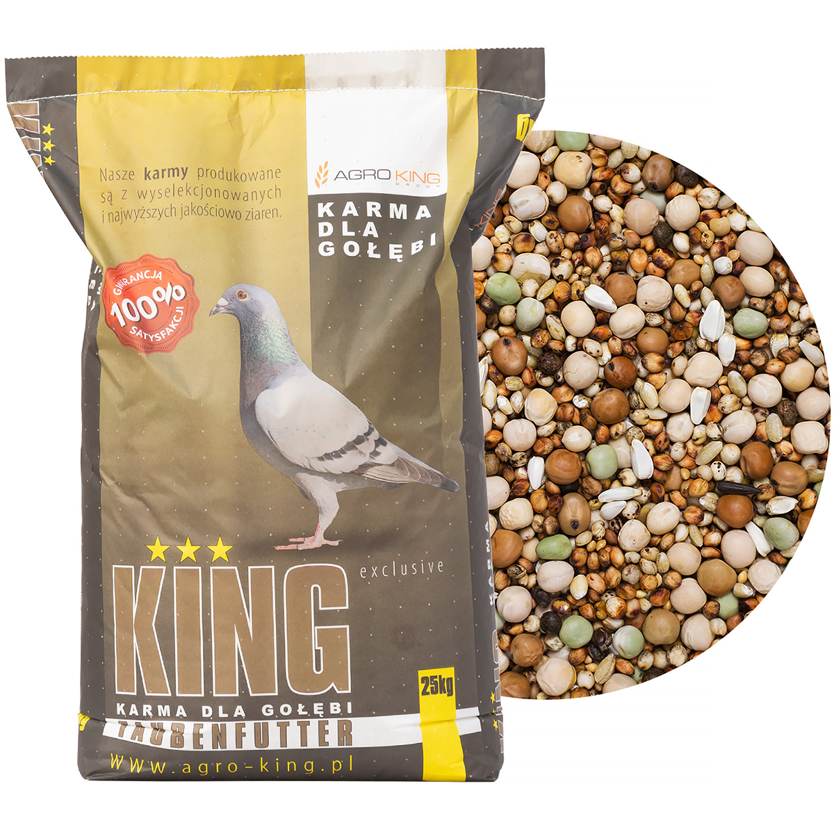 Karma dla gołębi bez kukurydzy BK AGRO KING 25 kg