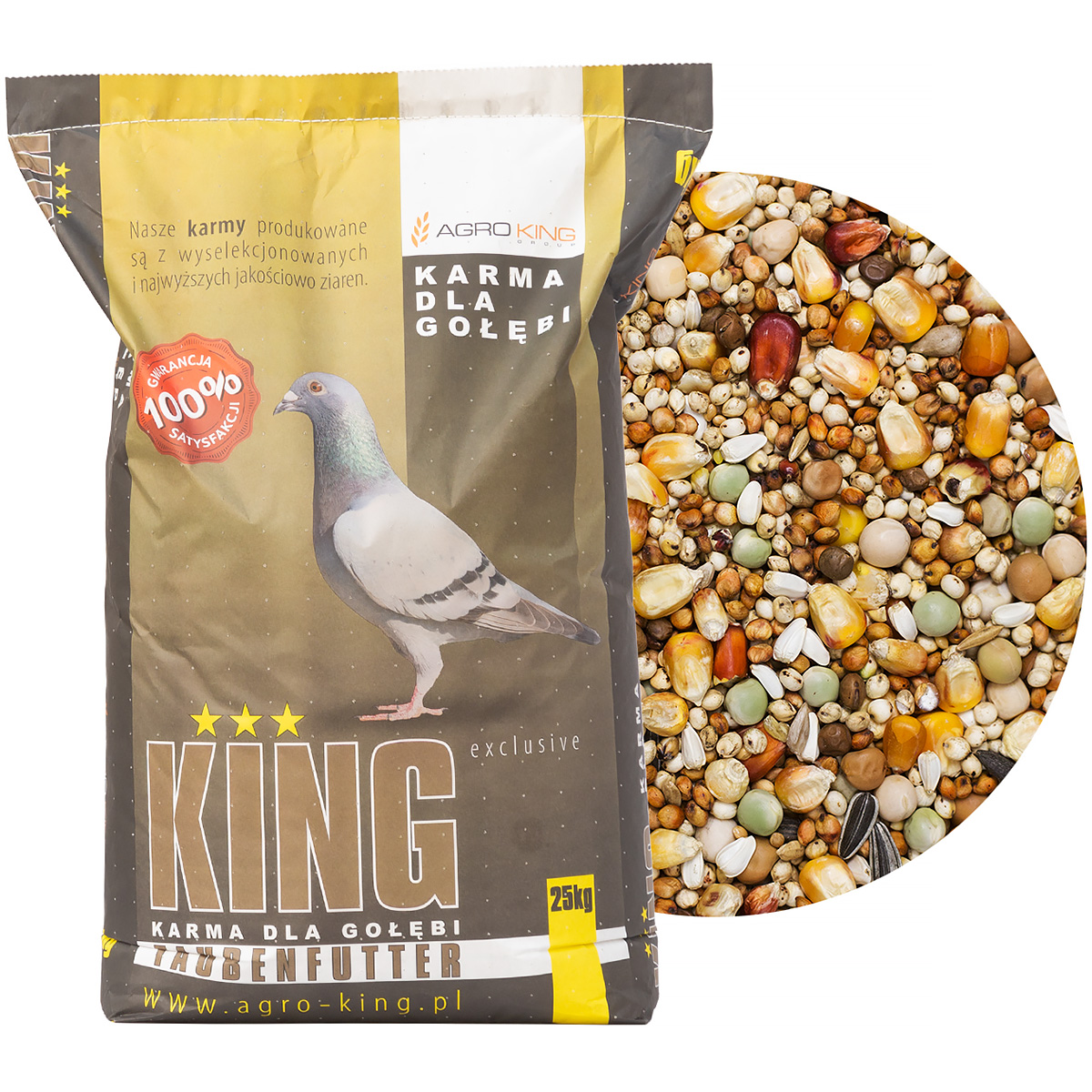 Karma dla gołębi rozpłodowa lotowa RL AGRO KING 25 kg