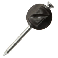 Izolator na gwoździu do drutu i plecionki