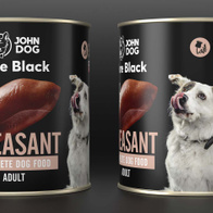 Mokra karma dla psów bażant JOHN DOG PURE BLACK 6 x 800 g dorosłe psy
