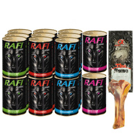 karma rafi classic dla psów zestaw mix smaków