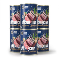 Mokra karma dla psów jagnięcina i śledź z borówkami JOHN DOG 6 x 400 g szczeniaki