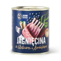 Mokra karma dla psów John Dog Junior Jagnięcina śledź 800 g szczeniaki
