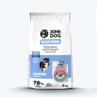 Sucha karma dla psa JOHN DOG GOOD FORM kurczak z wołowiną 3 kg szczeniaki