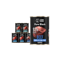 Mokra karma dla psów John różne smaki John Dog Pure Black 6 x 400 g szczeniaki