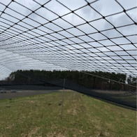 Siatka wolierowa polietylenowa 6 x 6 cm czarna na wymiar