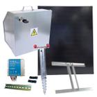 Zestaw antykradzieżowy SECURTIY BOX panel solarny 200 W, uchwyt, regulator 10 A, skrzynia na elektryzator, kotwa