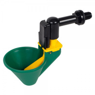 Poidło kubeczkowe dla drobiu duże zielone montaż w dowolnym zasobniku