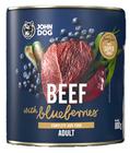 Mokra karma dla psów wołowina z borówkami JOHN DOG 800 g dorosłe psy