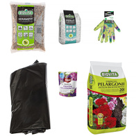 Duży zestaw do przesadzania roślin balkonowych