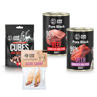 Zestaw mokrej karmy i przysmaków dla psa John Dog