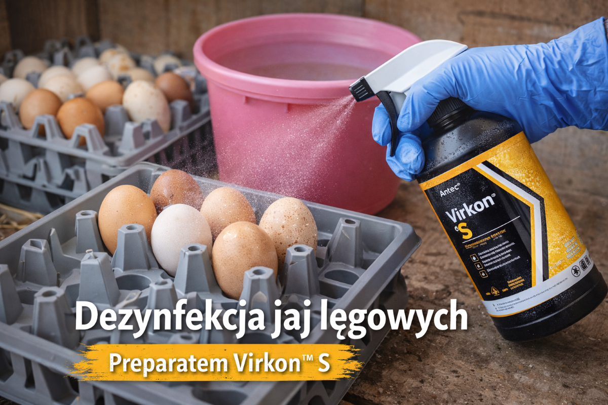 dezynfekcja zebranych jaj lęgowych przed włożeniem do inkubatora
