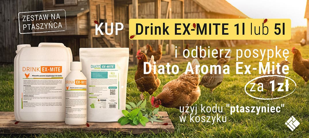 Kup Drink Ex-Mite i otrzymaj posypkę Diato Aroma Ex-Mite 2 kg!