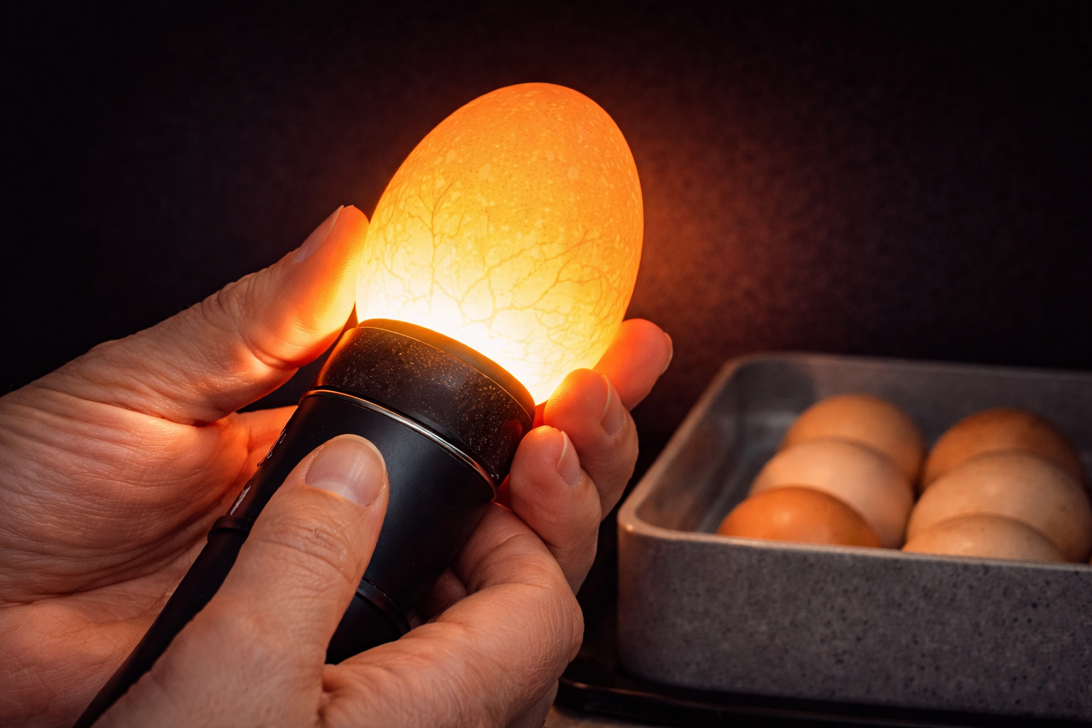 prześwietlanie jaj lęgowych