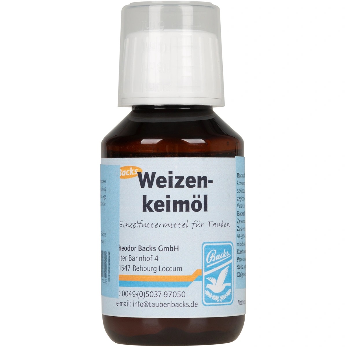 Olejek z kiełków  pszennych Weizenkeimol Backs 100 ml