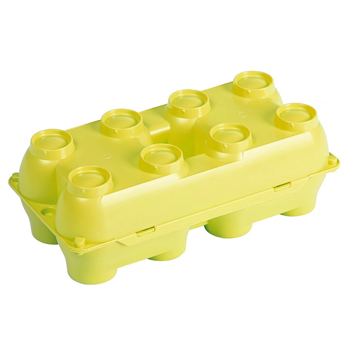 Plastikowe wytłaczanki na jajka piętrowalne żółte